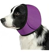 No Flap Ear Wraps for Dogs, Dog Ear Muffs Noise Protection & Anxiety Relief, Quiet Ears Cover Hea...
