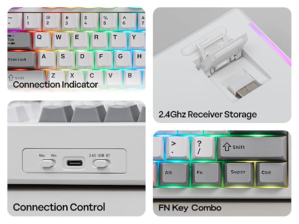 EPOMAKER TH87 Wireless Mechanical Keyboard with 10000mAh Battery