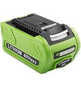 Tree.NB 6.0Ah 40V Lithium Battery - Replacement for Greenworks 40V 6000mAh Battery G-MAX 29472 29...