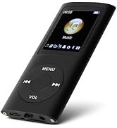 MP3 Player With 1.8 Inch LCD Screen, HiFi Lossless Sound Slim Portable Digital Audio Player for S...