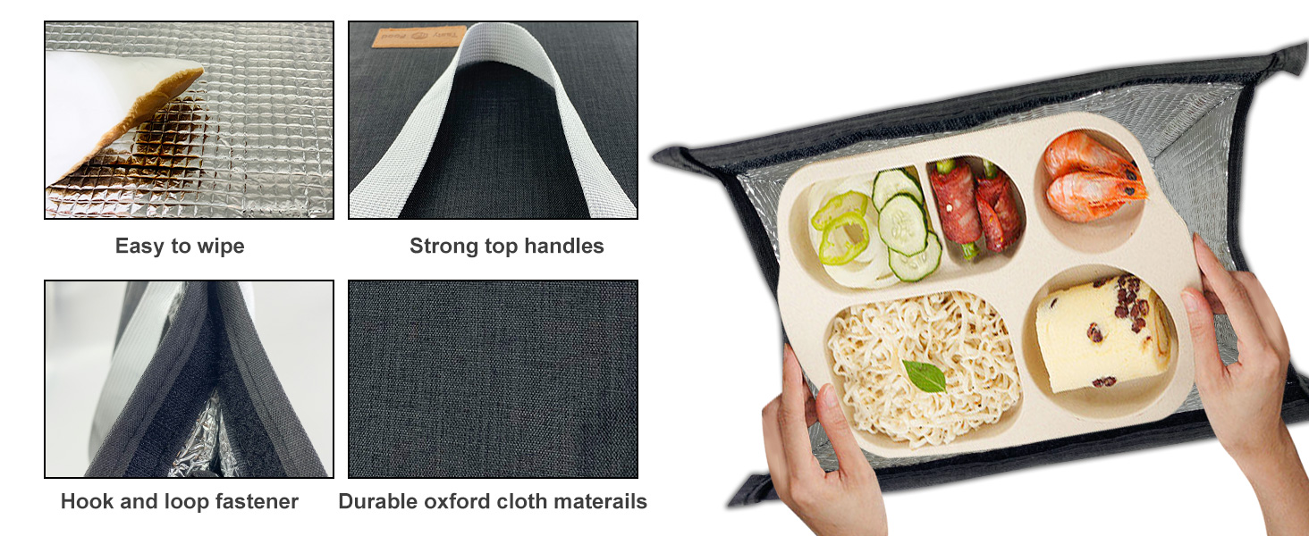 Wide-opened Design Practical and Multifunctional Lunch Bag