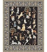Babovid Black Living Room Rugs, Dogs Area Rugs 5x7 for Bedroom Ultra-Thin Soft, Non-Slip Washable...