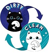 Dishwasher Magnet Clean Dirty Sign Indicator - Clean Dirty Dishwasher Magnet - Kitchen Dish Washe...