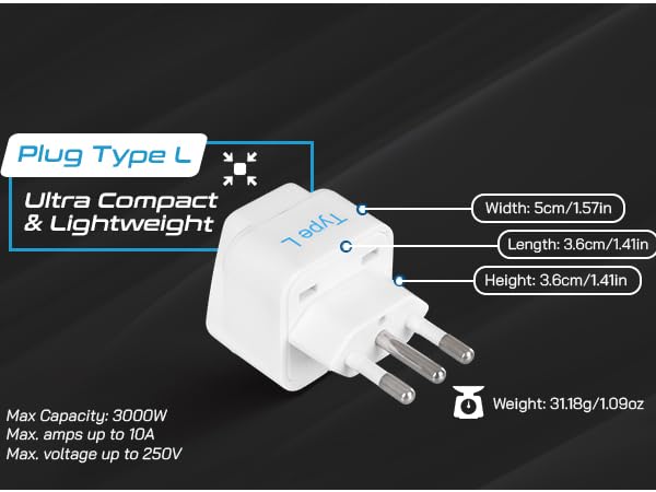 plug adapter for italy
