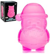 Christmas Gummy Santa Claus Stress Balls, Maltose Filled Squeeze Toys for Boys Girls, Slow Rising...
