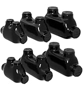 VBOATPAT 6 Pack 2 Port Inline Splice Connector Aluminum Wire Connectors Slotted Allen Hex Dual En...