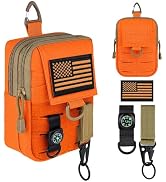IronSeals Tactical Molle Utility EDC Pouch Nylon Waist Belt Bag Camping Hiking Organizer Pouch Ph...