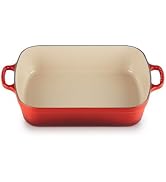 Le Creuset Enameled Cast Iron Signature Rectangular Roaster, 5.25 qt. (9.8" x 13"), Cerise