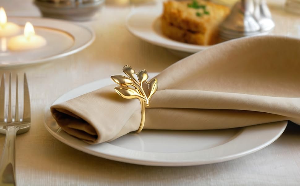 Leaf Napkin Ring Holder