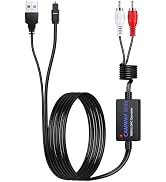 CAMWAY Digital to Analog Audio Converter,Optical to RCA Converter,SPDIF to RCA,192kHz DAC Convert...