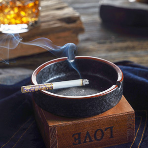 OUSACE Ceramic Ashtray, Home Small Ashtray, Cool Ashtrays