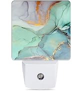 Jopowide Green Marble Dusk to Dawn Night Light, Auto Sensor Lamp Home Indoor Stairway Kitchen Cor...