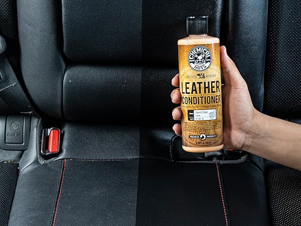 Auto leather care bundle safely cleans and nourishes seats, door panels, and interior trim.