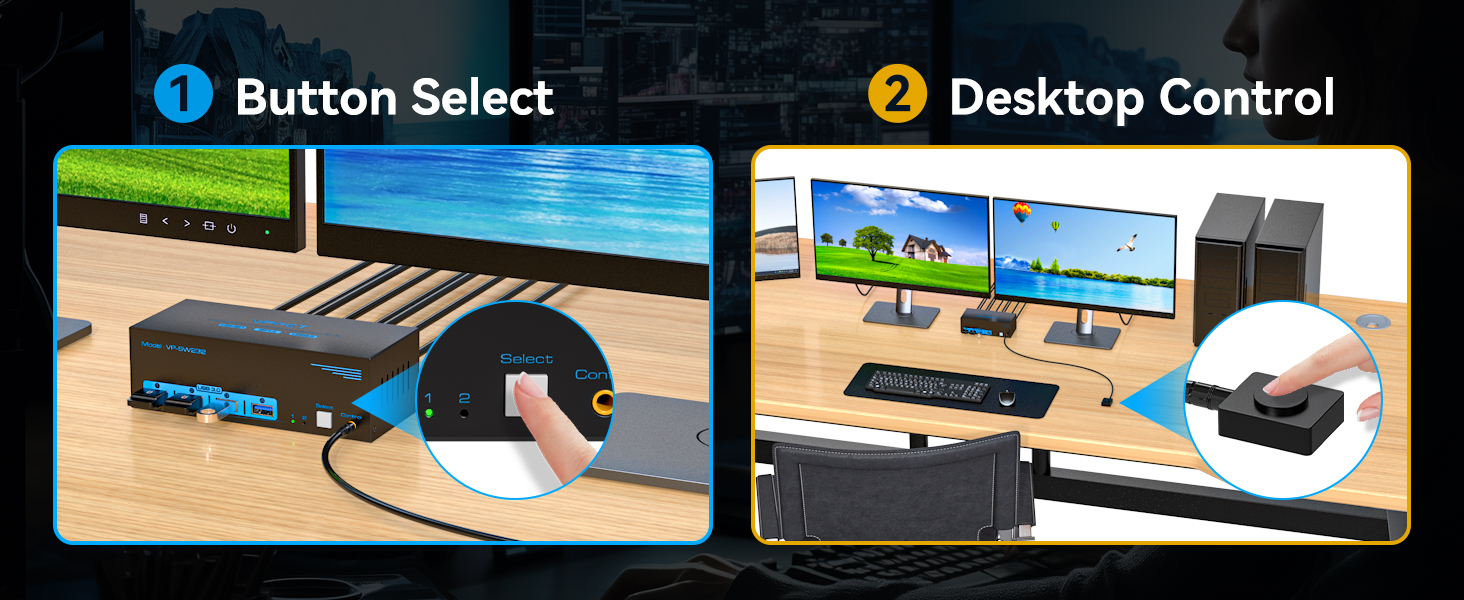 3 monitor kvm switch