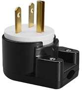 Strhowill Right Angle Nema 6-15P Plug - 250V 15A 90° 3-Prong AC Connector, UL Listed Heavy Duty N...