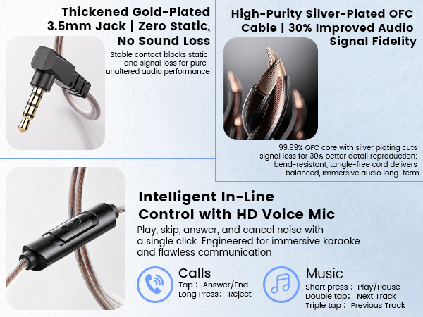 Wired IEM Earbuds with 11mm DD for Crystal Clear Hi-Res Sound for Gaming,Video Musicians, Singers