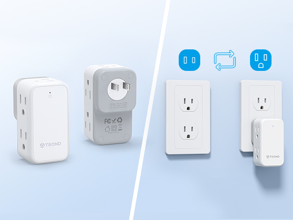 2 prong to 3 prong outlet adapter