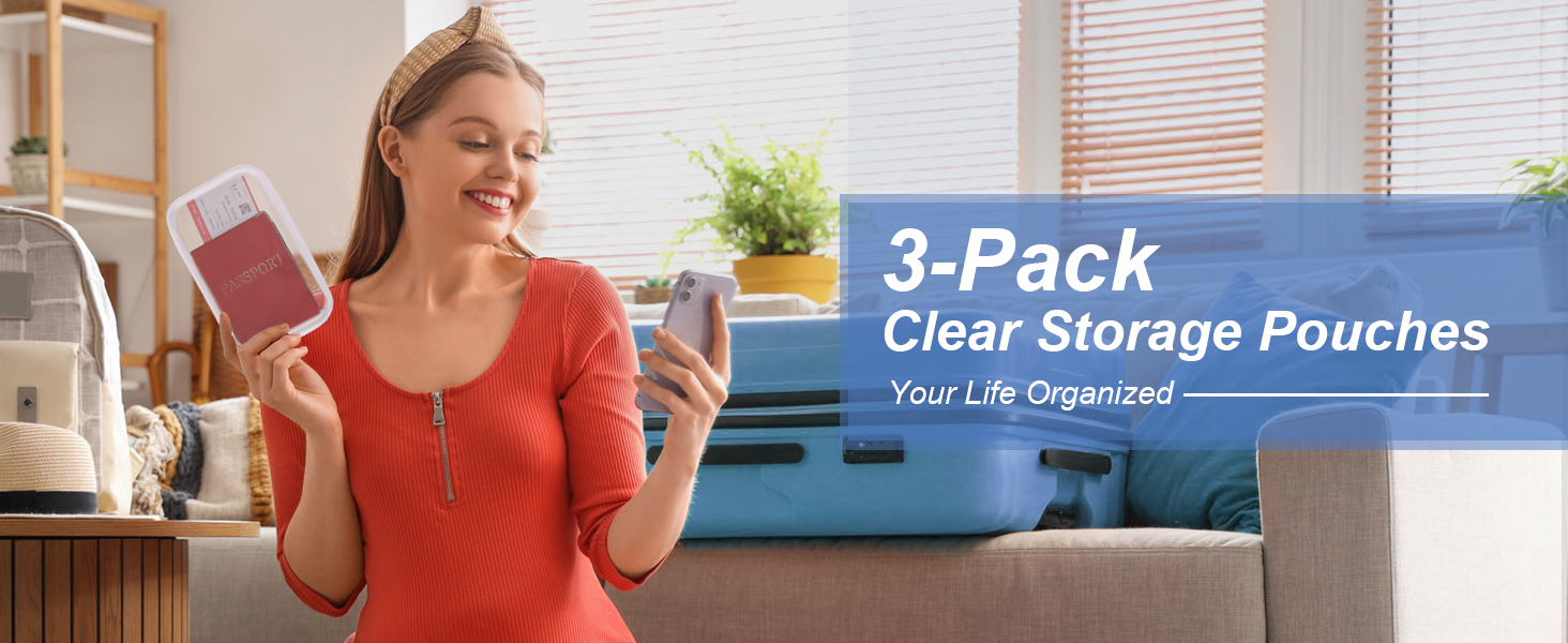 clear hard shell zipper case