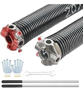 VEVOR Garage Door Torsion Springs, Pair of 0.207 x 2 x 22inch, 16000 Cycles, Garage Door Springs ...