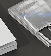 MaxGear 3 Pack Plastic Business Card Holder, Slim Portable Clear Business Card Case for Men & Wom...
