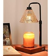 Funistree Vintage Candle Warmer Lamp with Timer Dimmer, Adjustable Height, House Warming Christma...