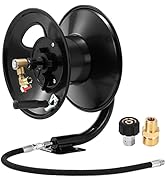 Tool Daily Pressure Washer Hose Reel, 100 FT Heavy Duty Steel Hose Reel for Power Washer