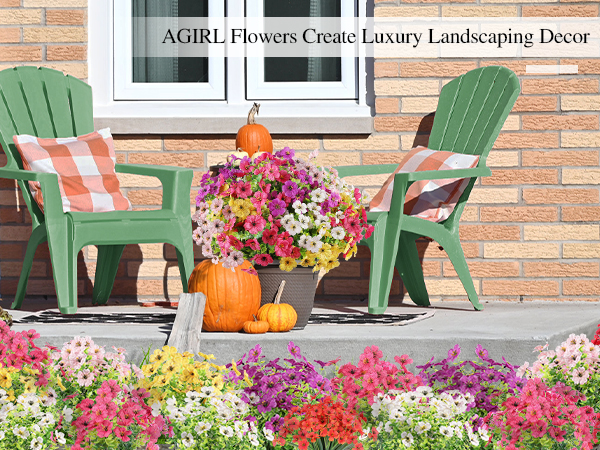 faux flowers for outdoor planters