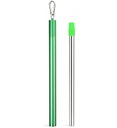 Sursip Water Filter Straw Reusable Stainless Steel Portable Outdoor Emergency Survival Gear for C...