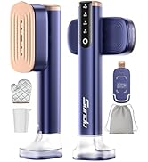 Travel Steamer for Clothes with 180 ml Water Tanks,15s Fast Heat-up,24 g/min Strong Steam Perform...