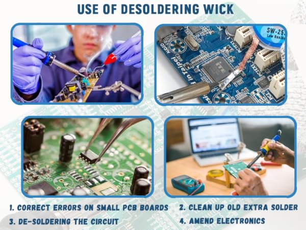 use of desoldering wick