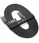 1.8M USB C to USB C Cable 5A,45W for Samsung Fast Charger Cable Type C Super Fast Charging Cord f...