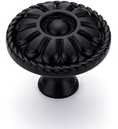 HOME EDIT 10 Pack 1-1/5 Inch Kitchen Cabinet Knobs Rustic Matte Black Drawer Handles for Cabinets...