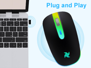 LED wireless mouse