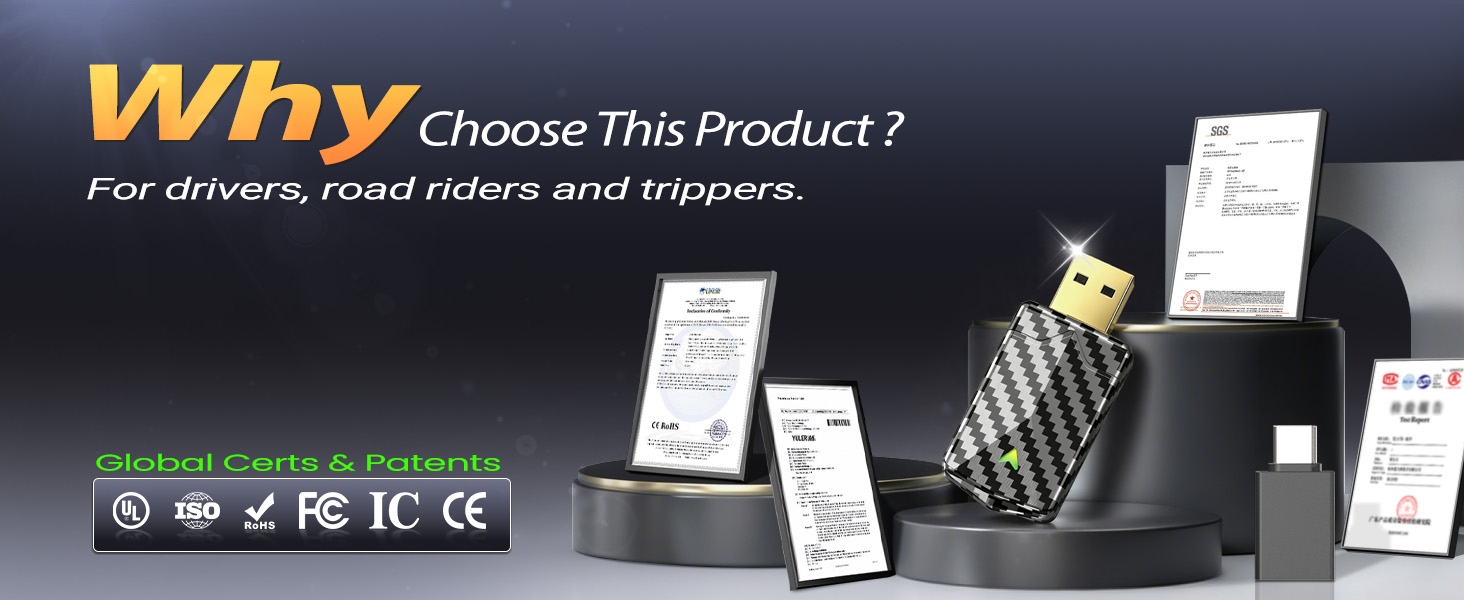Multiple global certifications and patents, including UL, ISO, FCC, IC, and CE