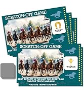 THEBESTU 50 Psc Horse Racing Scratch off Game Cards, Horse Race Scratch Cards for Kentucky Horse ...