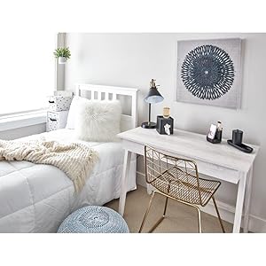 dorm college vanity desk accessories toothbrush wastecan boutique box tray canister pencil cup hold