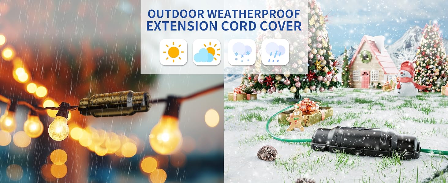 outdoor weatherproof extension cord cover