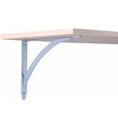 Knape & Vogt John Sterling Elegante Style Decorative Shelf Bracket, 10-inch, Platinum, RP-0053-10PM