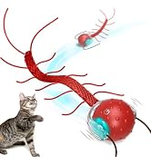 Saolife Interactive Cat Toys for Indoor Cats, Moving Cat Ball with Tail, Fast Rolling on Carpet, ...