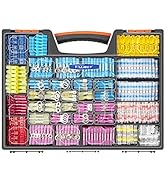 Kuject Ultimate Heat Shrink Wire Connectors, 1500PCS Waterproof Electrical Spade Connectors kit, ...