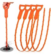 SHUOGUO 12 Pack Drain Clog Remover - Flexible Drain Snake for Effective Cleaning Hair and Debris ...