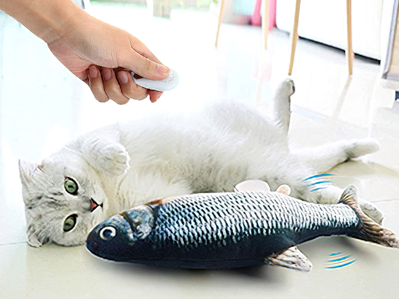 flopping fish cat toy