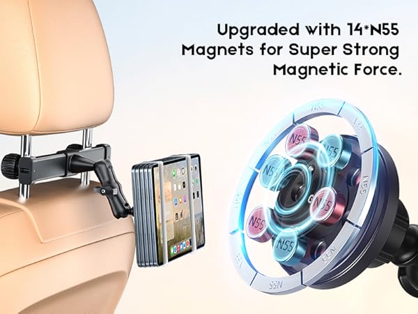 Headrest Tablet Holder for Car
