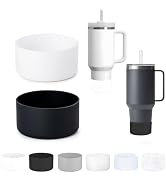 Intatikoo 2Pcs Silicone Bumper Boot for Stanley Quencher Adventure 40oz Tumbler With Handle & Sta...