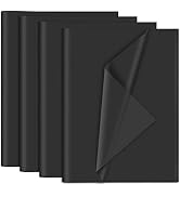 NEBURORA 120 Sheets Black Tissue Paper 14 x 20 Inches Black Wrapping Tissue Paper Bulk Black Wrap...