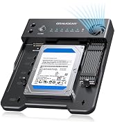 GRAUGEAR SATA SSD/HDD to M.2 NVMe Docking Station, USB-C 10Gbps Clone Station for M.2 NVMe SSD to...