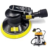 MOMODA Professional Air Random Orbital Sander, 6 inch Dual Action Pneumatic Sander Suitable for H...