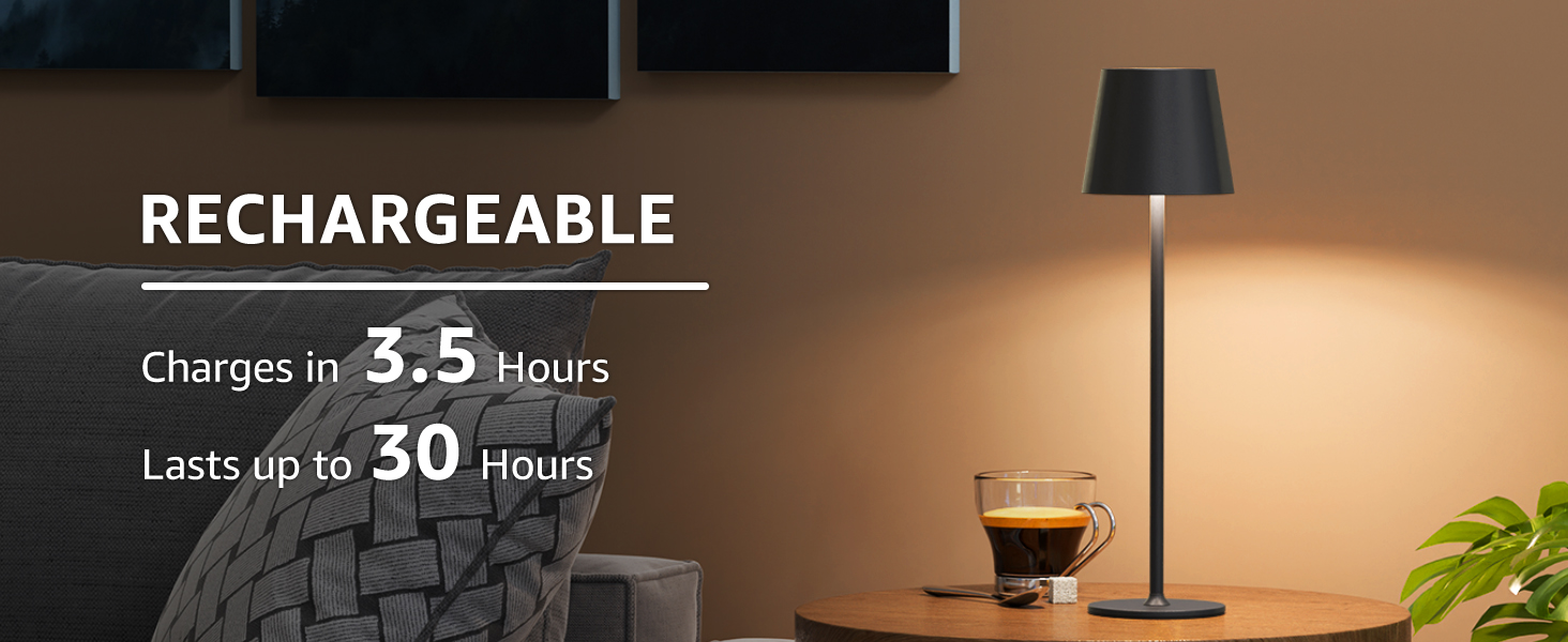 rechargeable table lamp