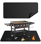 79x39 inches Large Under Grill Mats for Blackstone, Double-Sided Fireproof Outdoor Grill Protecti...