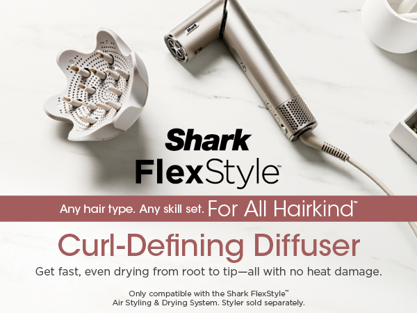 Flex Style. Any hair type. Any skill set. For All Hairkind Curl-Defining Diffuser